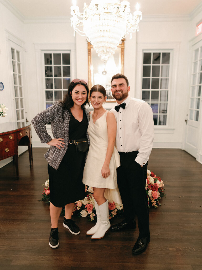 Bianca Nichole and Co austin wedding planner with bride and groom