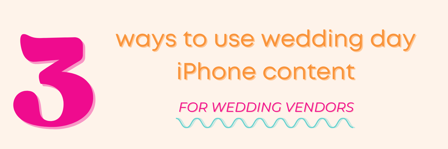 3 ways to use wedding day iPhone content for wedding vendors